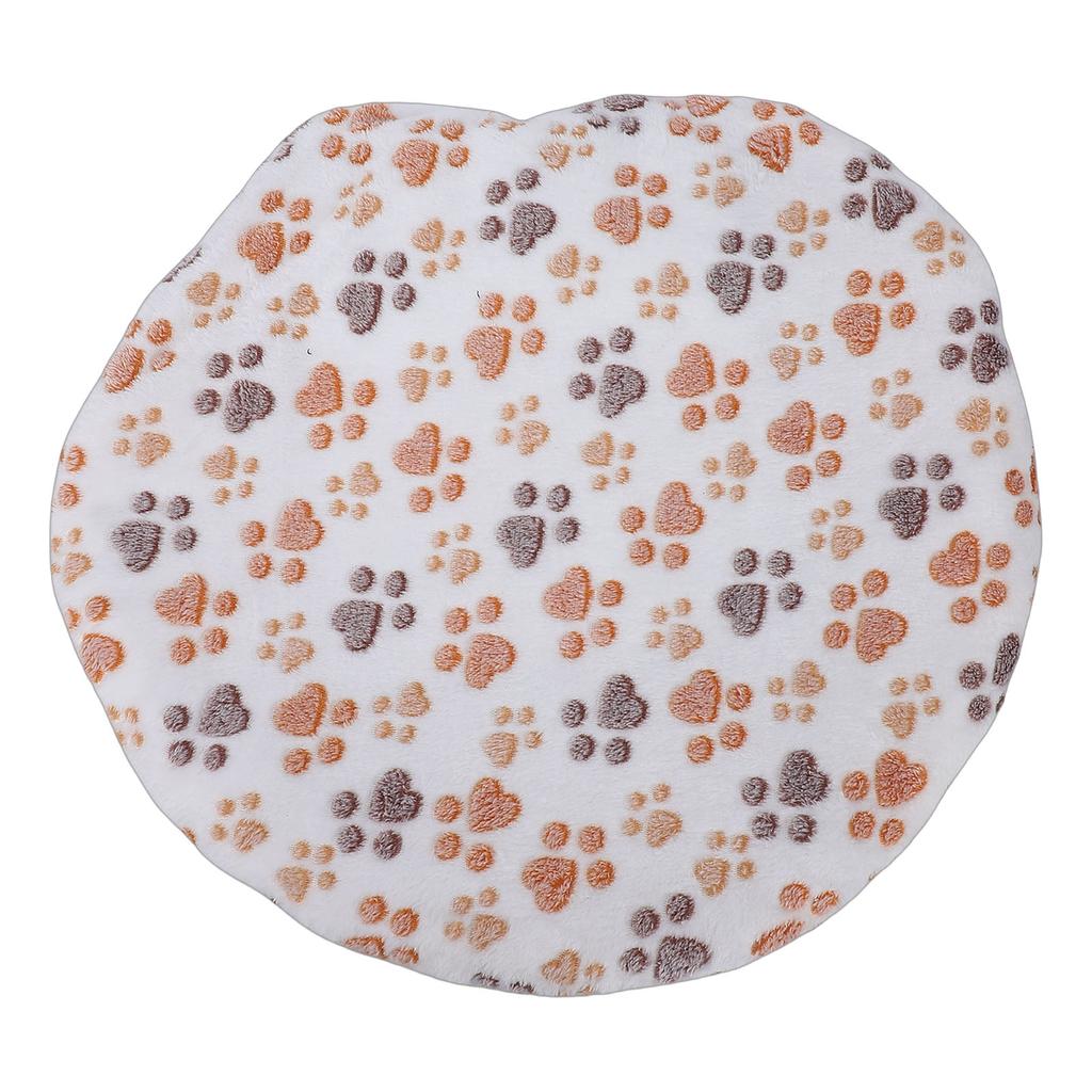 USB Pet Heating Pad Round Double Sided Flannel Thick Warm Dog Cat Heated Blanket Mat for Winter Cold Weather