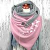Women's Cotton Warm Button Scarf Accessories Yoga Run Step Warm Button Scarf Wide