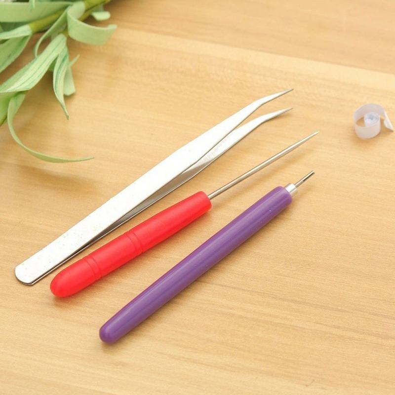 Buy 3Pcs Tweezer Quilling Needle Slotted Pen Tool Kit Quilling Paper