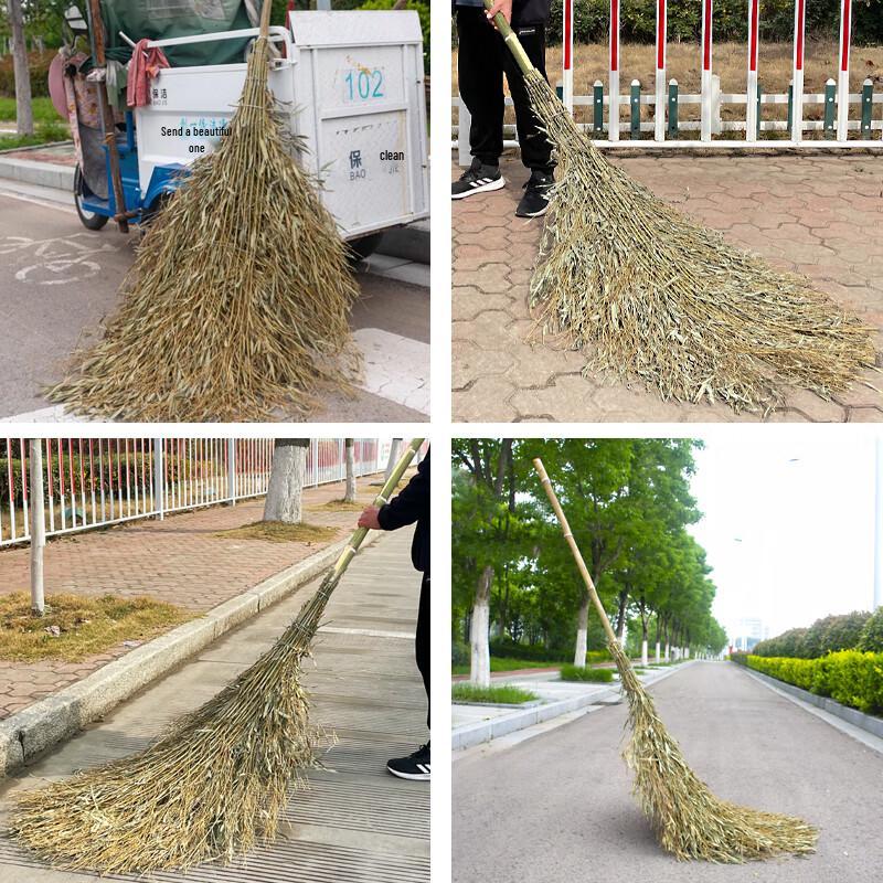 Heavy-Duty Bamboo Broom 5-Pack