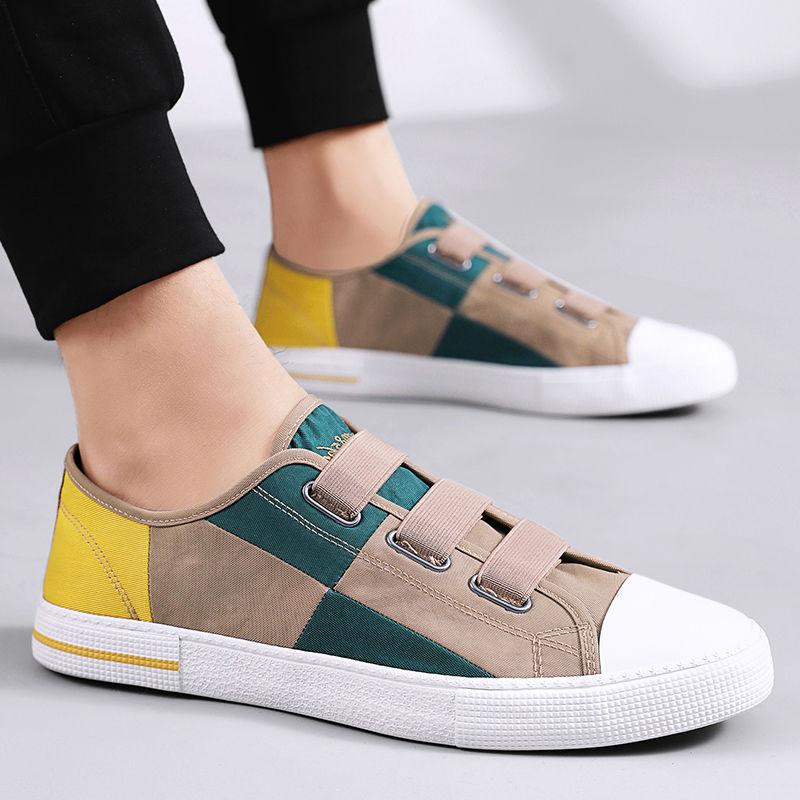 Fashion Men's Casual Shoes Soft Wear to Work Non Slip Round Toe Sneakers Walking Adults Size 44 In Promotion Vulcanize Elegant Male Shoe