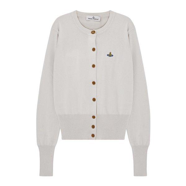 Vivienne Westwood Women Cardigan Bear Dusty White 1803002p Y001v A402