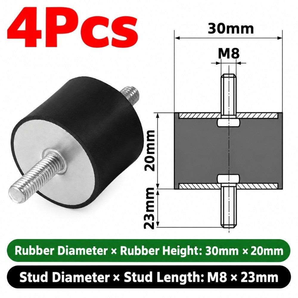 M3 M4 M5 M6 M8 M10 Silentblock Bobbin Mount Male Thread Shock Absorber for Marine Automotive Use