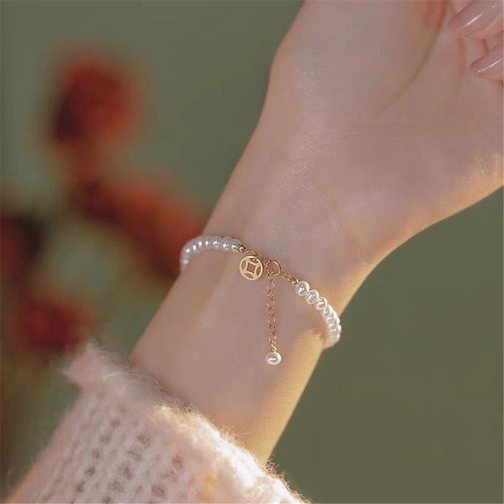 Fu Zeichen Glücksbringer Hetian Jade Antiker Armreif Kreativ All-Match Glücksbringend Niedlich Weiblich Temperamentvoll Mode Geschenke Femme