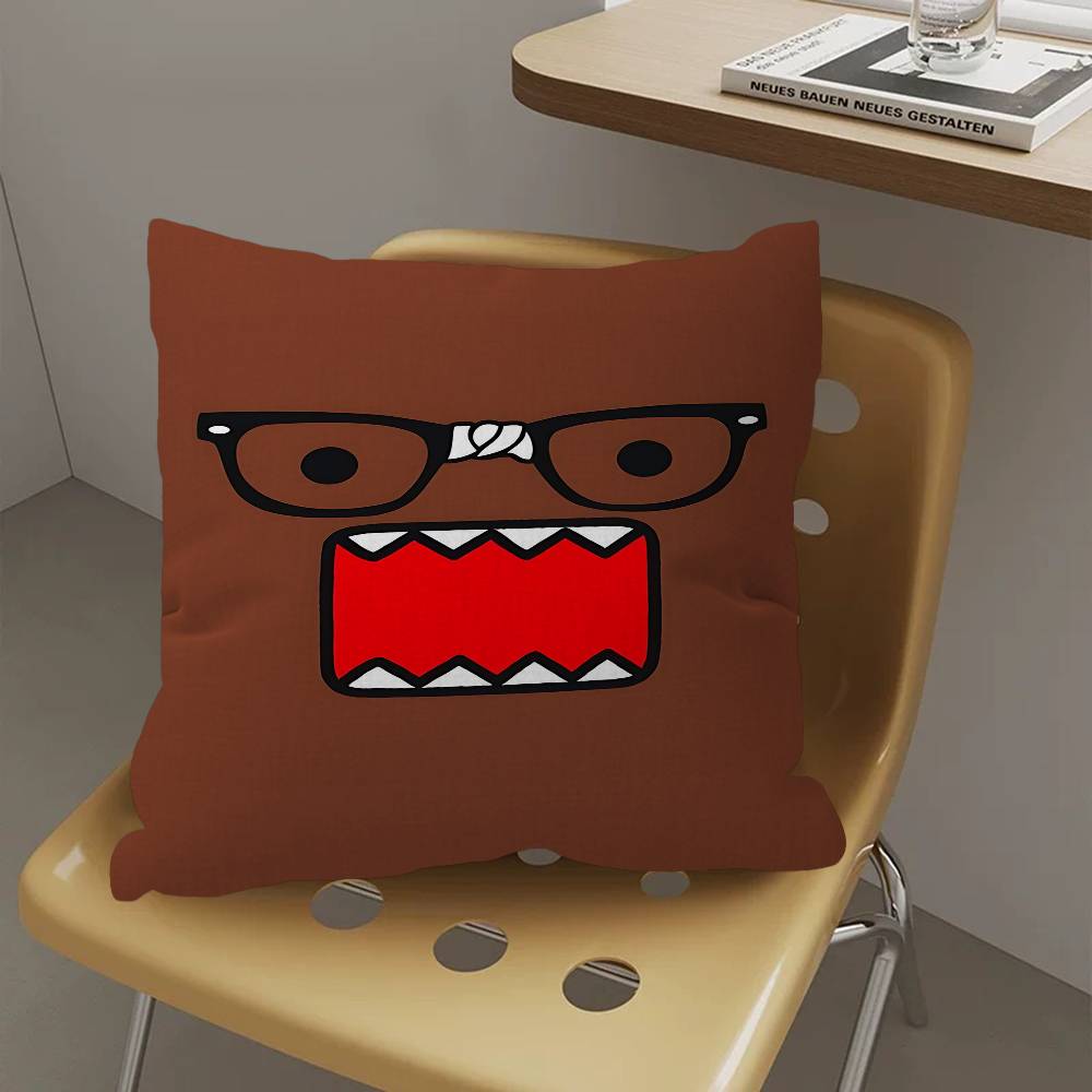 Cute Domo-Kun Pillow Cover Sofa Cushion Cover Home Room Decoration Children Gift