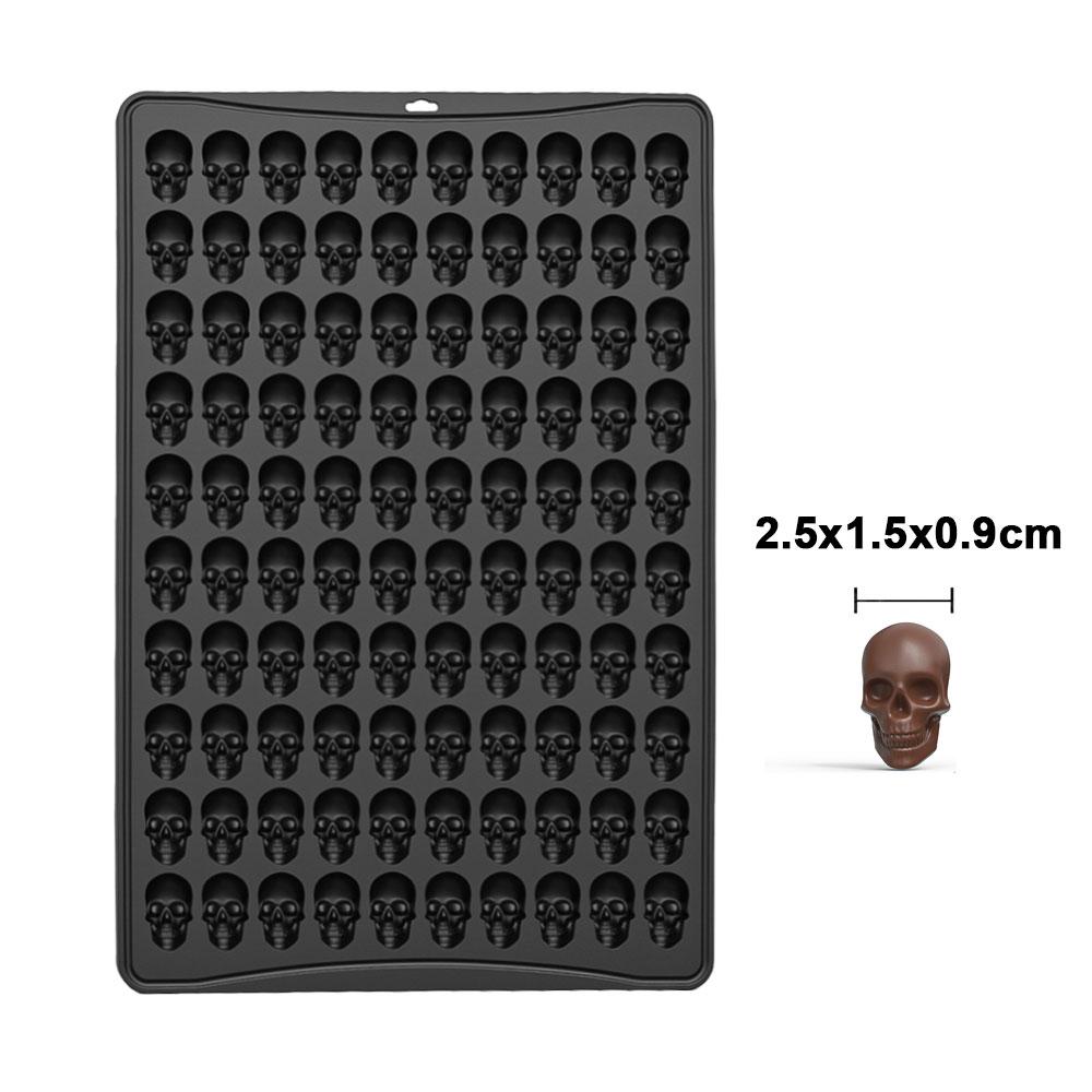 

Silicone World DIY Chocolate Biscuit Silicone Baking Molds 100 Holes Mini Pet Puppy Snack Cookie Mold Xmas Easter Candy Mould