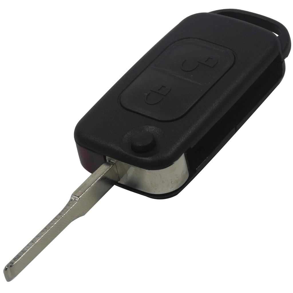 Jingyuqin 1/2/3/4 Buttons Car Remote Folding Flid Key Shell Cover For Mercedes For Benz B200 A160 W124 W202 W210 HU39 HU64