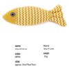 Catnip Burlap Fish Toy: Self-Entertainment, Chewing-Resistant, Teeth-Grinding Teaser for Cats.