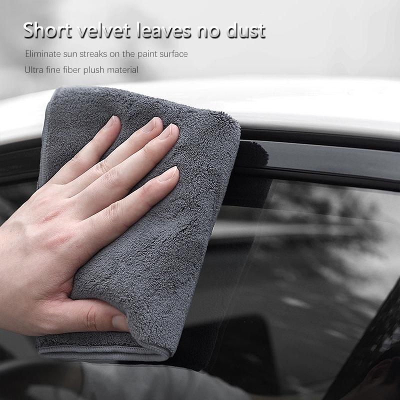 Plush Car Cleaning Towel Polishing Dust Removal Towels For KIA K3 Sportage Carnival K5 Seltos Pegas KX1 EV5 Sonet EV6 K4 EV3 K9 ZY4