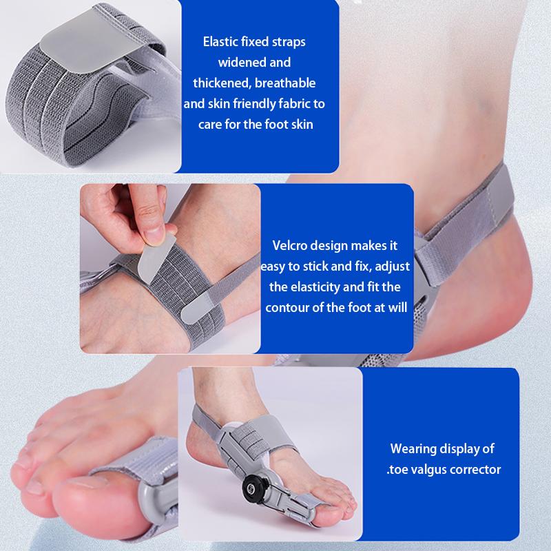 Unisex Bunion Corrector Foot Hallux Valgus Braces Rotatable Toe Separator Straightener Adjustable Pedicure Finger Toe Corrector