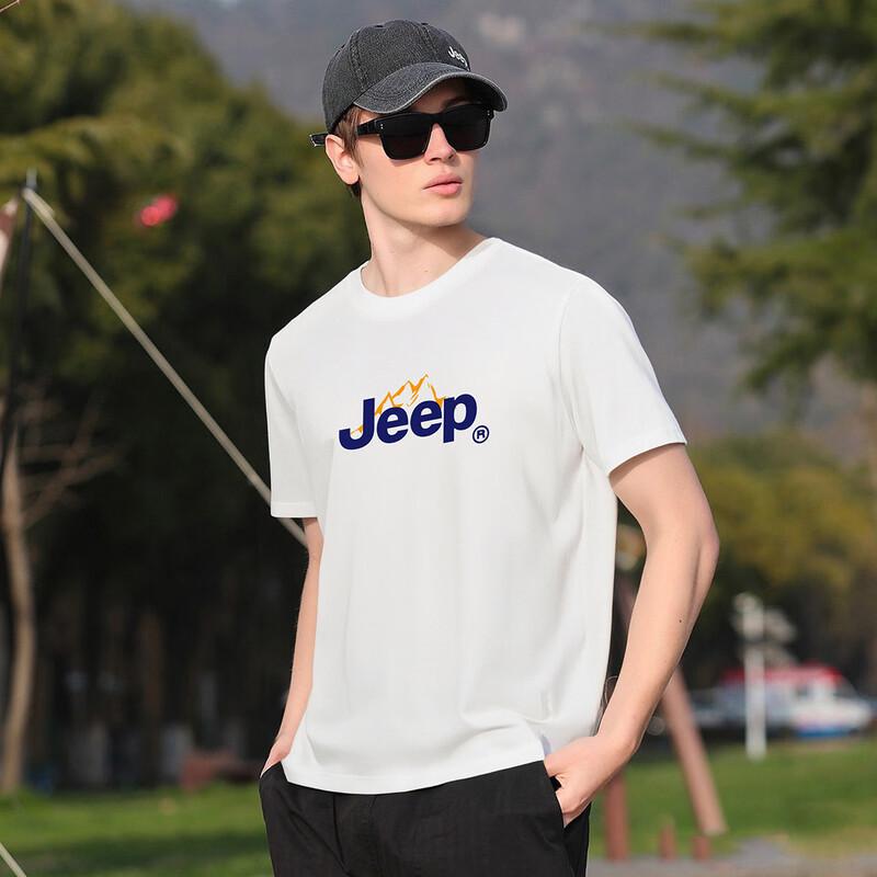 JEEP Men's Summer Breathable Casual Short-Sleeve T-Shirt