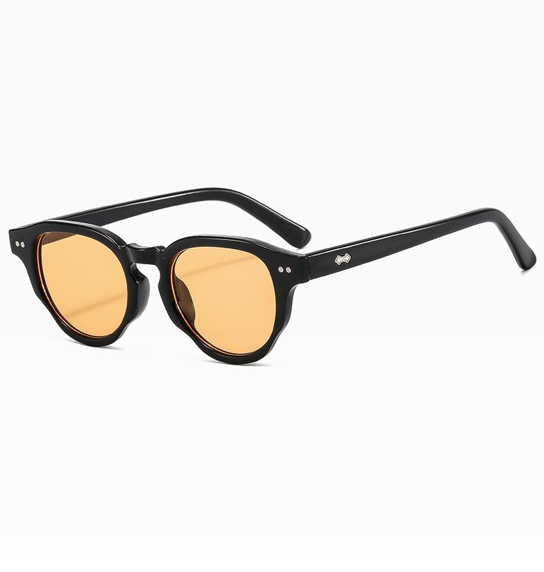 

Trendy Rivet Round Sunglasses Women Brand Design Decor Circle Cat Eye Frame Eyewear Shades Men Sun Glasses