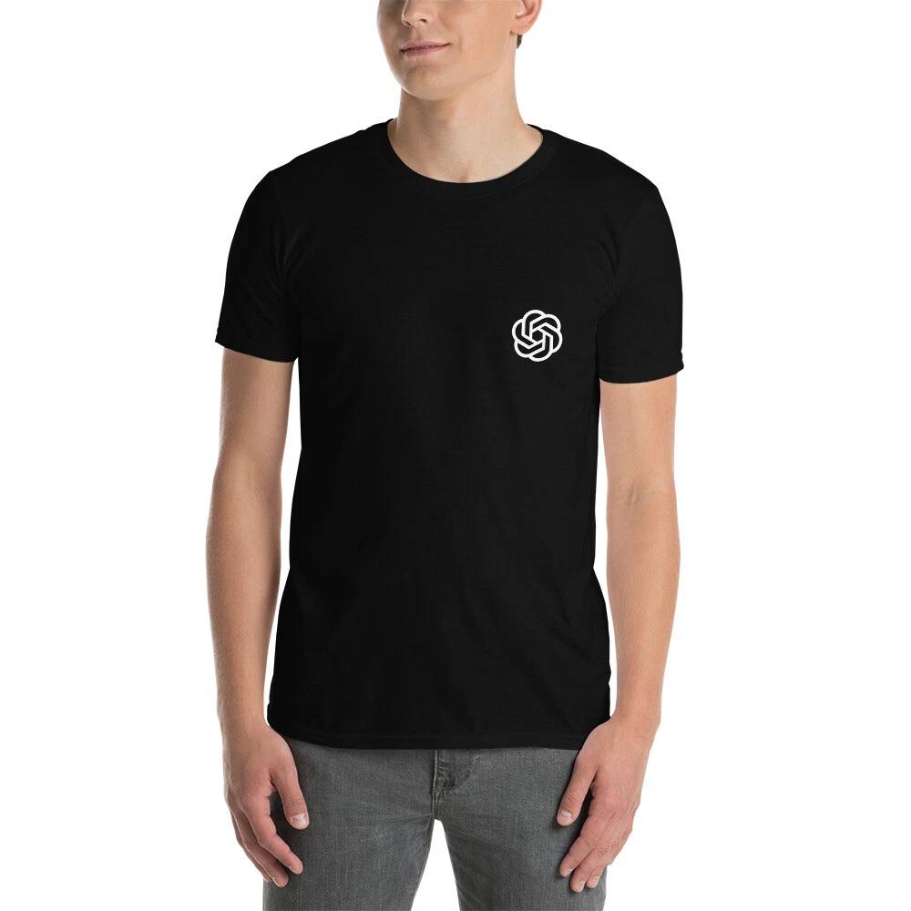 My ChatGPTee Back Logo T- Shirt ChatGPT Funny Prompt Engineer Coder Gift Tee M