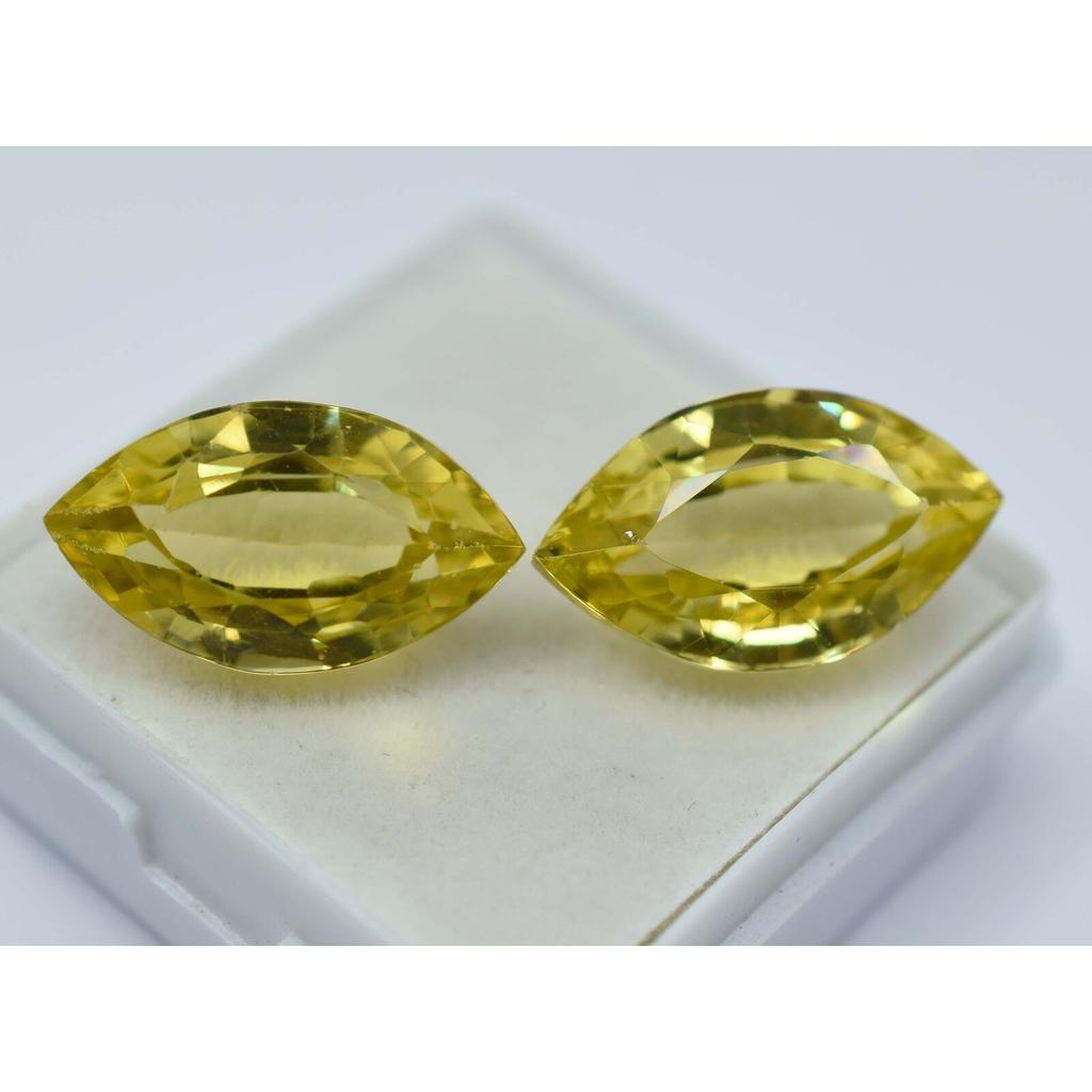 NATURAL Sapphire Yellow 8 To 10 Ct MARQUISE Cut Loose Gemstone Pair