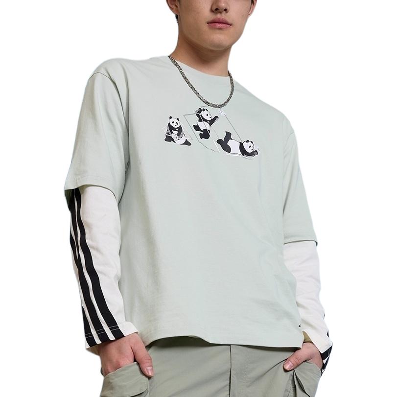 adidas T Shirt Unisex Linen Green JZ3276