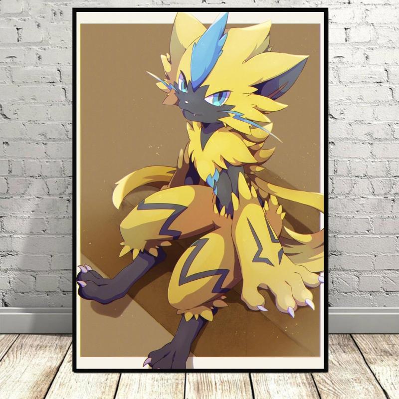 Canvas HD Prints Pokemon Latios Poster Comics Pictures Action Figures Waterproof Wall Art Modern Home Living Room Holiday Gifts