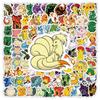 100PCS Kawaii Pikachu Anime Pokemon Stickers for Laptop Suitcase Skateboard Guitar Phone Cartoon Sticker Kid Gift Toys