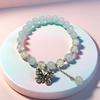2025 Jadeite Green Jade Rabbit Bracelet: High-End Chinese Style, Year of the Snake, Elegant Women's Niche Beaded Design
