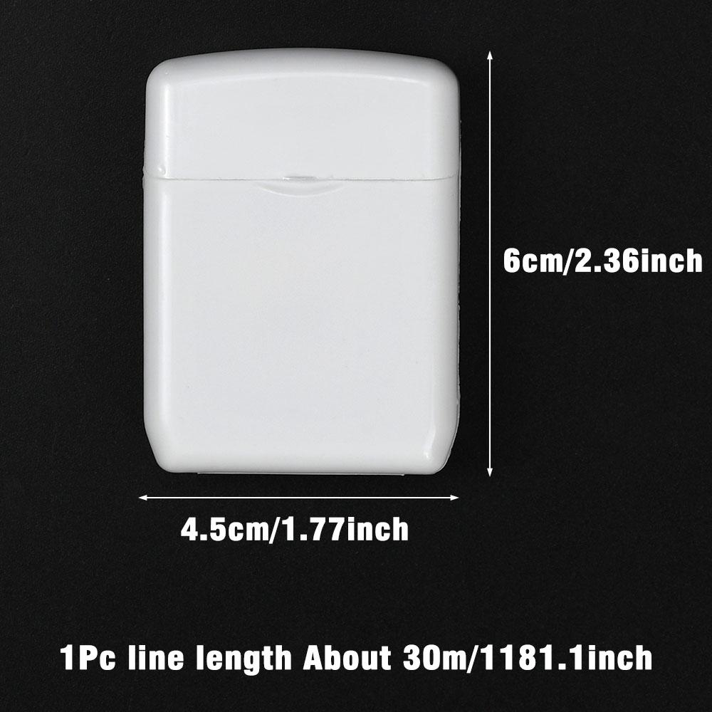 MNFT 2Pcs 60M Extra Strong Unscented Bait Floss for Carp Fishing, Portable Tackle Accessory for Bait Rigging