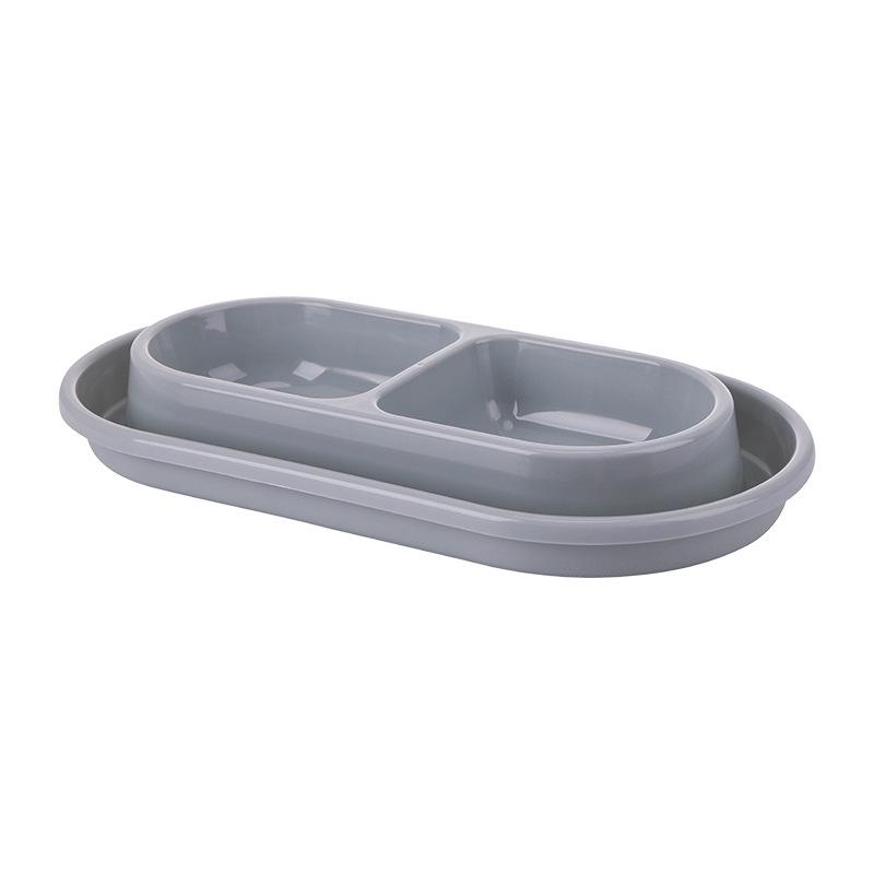 Anti-Ant Double Pet Bowl: Large Size Cat & Dog Feeding Bowl with Anti-Overflow Design for Water & Food. Small