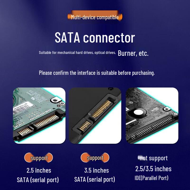 PC Internal Small 4-Pin to SATA Cables