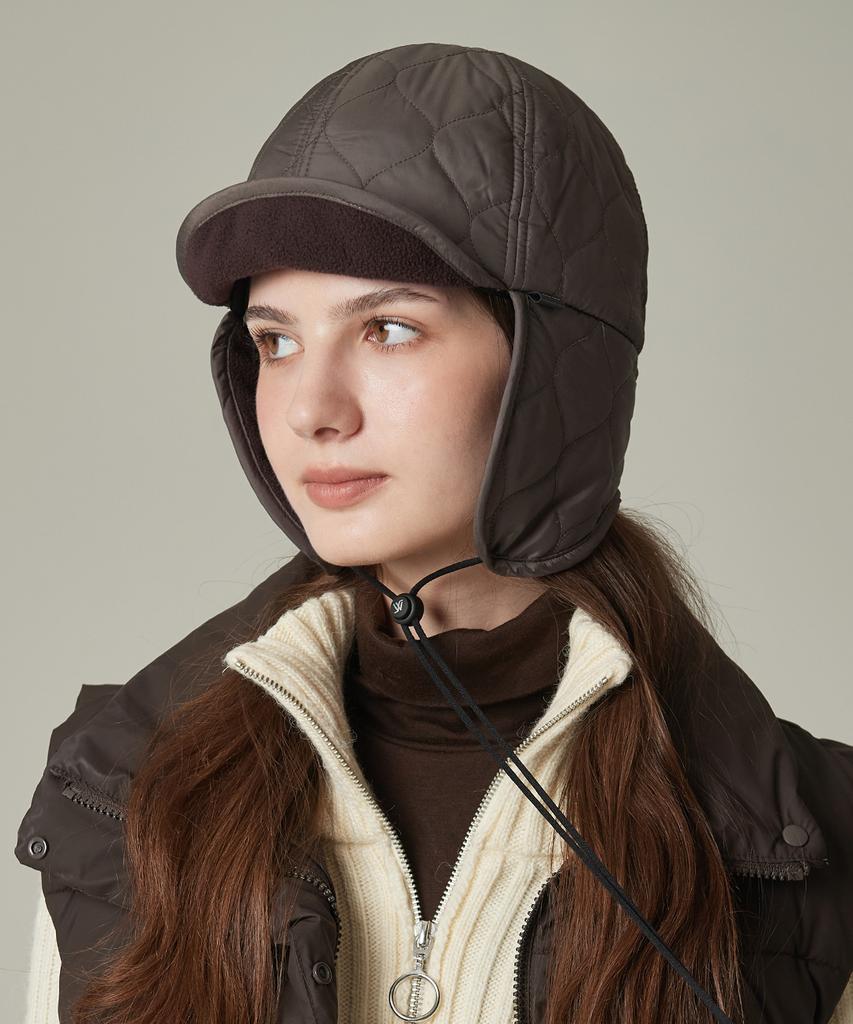 Hwaiteusaenjeu Green Label Quilted Padded Trooper Hat Amali (4 Colors)