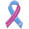 Design Pink and Blue Ribbon Breast Health Promotion Logo Brooch High-end Sense Versatile