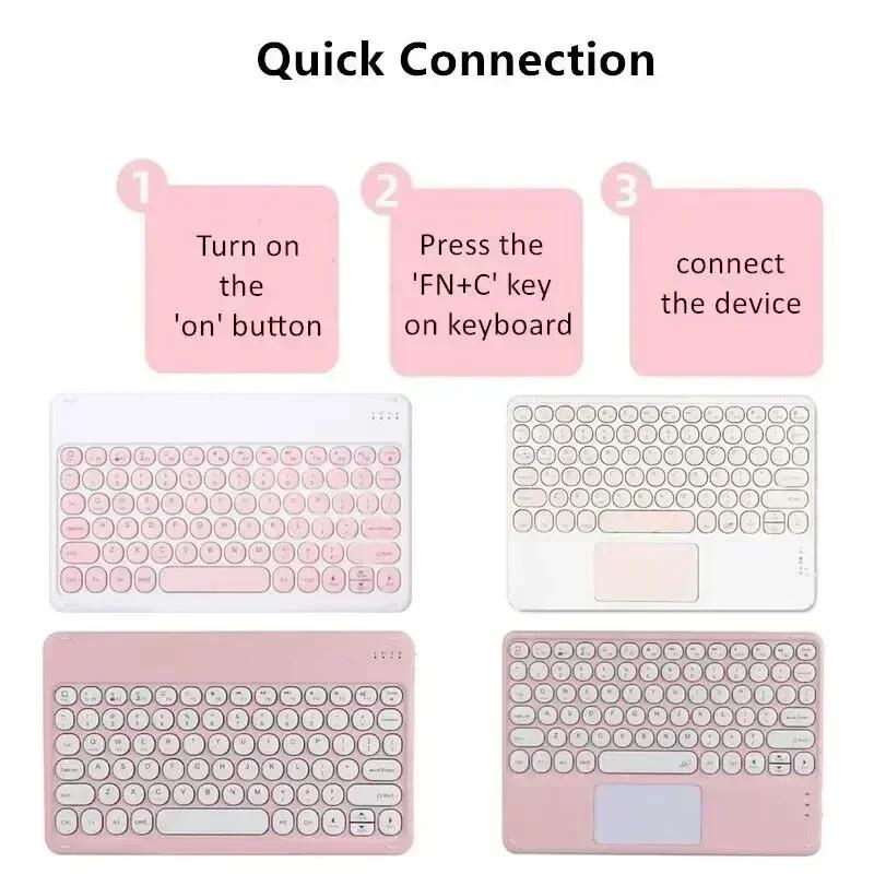 Wireless Magnetic Keyboard Case for Samsung Galaxy Tab S10 Lite 10.9 Inch SM-X400 SM-X406B Tablets Keyboard Cover Teclado