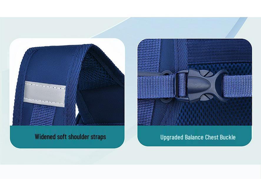 Children's Ergonomic School Backpack: Spine Protection, Load Reduction, Anti-Hunchback, Large Storage, for Grades 1-6