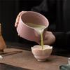 Pink Japanese Matcha Tea Set 8 Piece Matcha Powder Kit Matcha Bowl Set Whisk Accessoriesholder For Tea Lovers Tea-Making