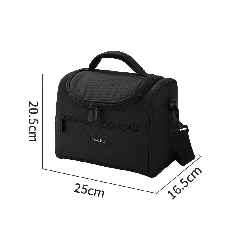 Lunch Box Lunch Bag Tote Cooler Portable Outdoor Picnic Office School Insulation Bag Keep Warm with Shoulder Strap