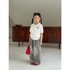 Girls Summer Hollow Knit Polo Shirt Short Sleeve T-Shirt Baby Stylish Casual Top