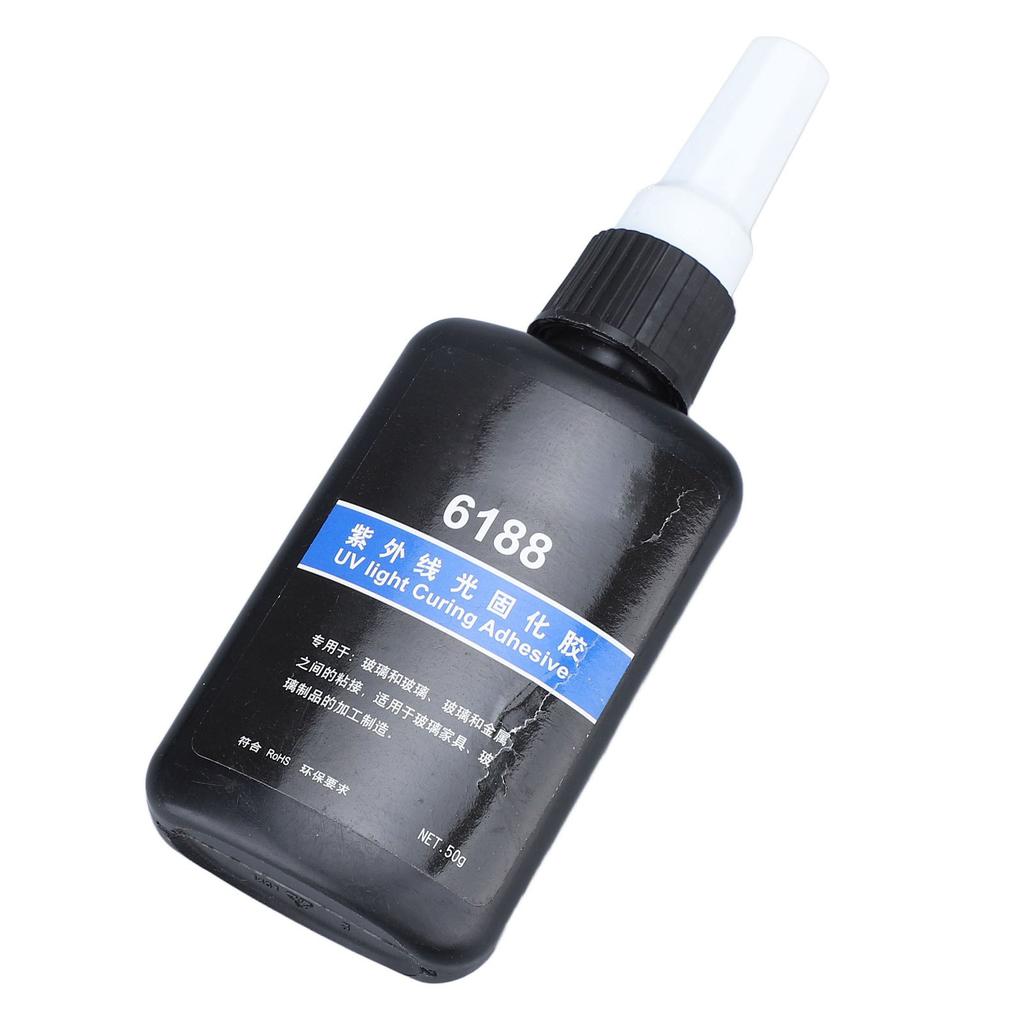 Fast Curing UV Resin Transparent High Hardness Crystal Clear UV Glue for Craft Decoration 1.8oz