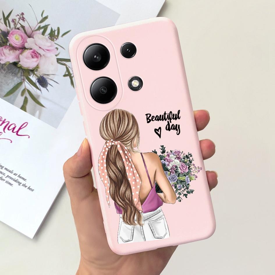 For Xiaomi Redmi Note 13 Pro Plus 5G Case Fashion Girls Love Heart Fundas Soft Silicone Cover For Redmi Note 13 Pro 4G 5G Bumper