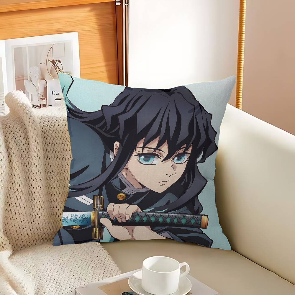 Muichiro Tokito Anime Cushion Cover Pillow Cover Decor Pillowcase Printed Cushion Case For Couch