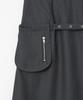 Milo Woman Belt Pocket Midi Skirt [Charcoal]