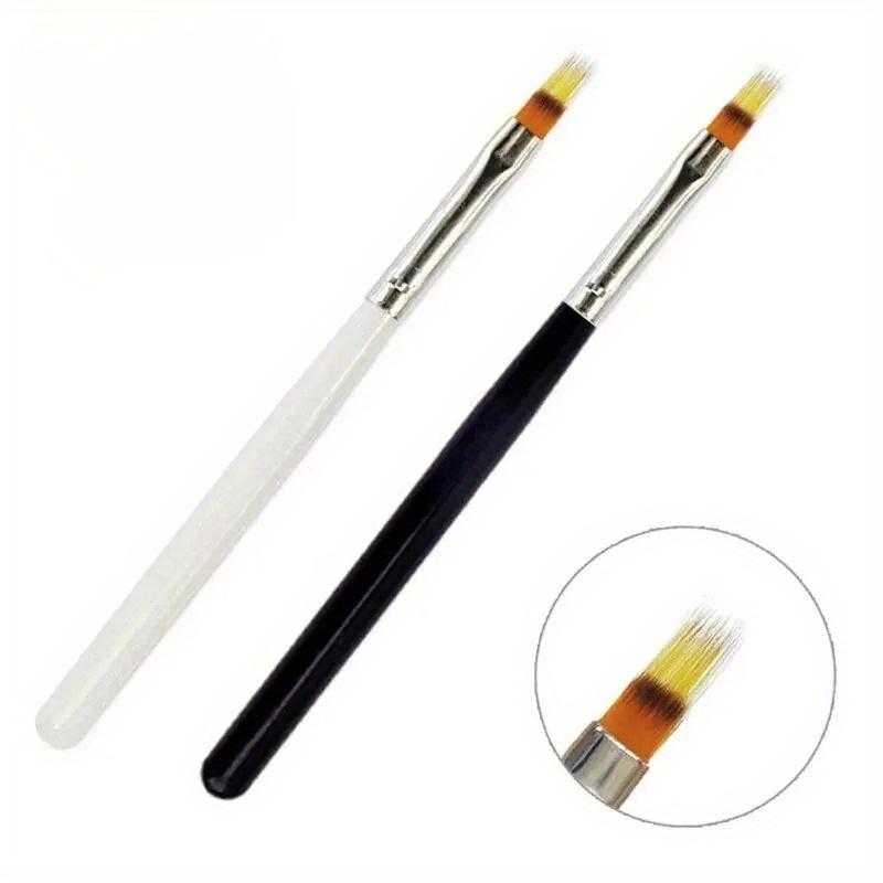 1pc Nail Tools Nail Brush Serrated Powder Bar Black Bar Nail Pen Nail Pen Gradient Pen Nail Brush
