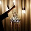 Woven Lamp Shade Macrame Wall Hanging Lamp Room Coffee Restaurant Decoration Tapestry Lampshade Bedroom Decor hwy