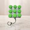Transparent Dual-Tone Fruit Decompression Button Toy 9-Key Keyboard Keychain  Hanging Charm