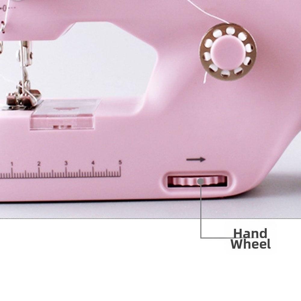 Electric Handheld Sewing Machine Dual Line USB Rechargeable Mini Sewing Machine Sturdy Easy To Operate Small Sewing Machine