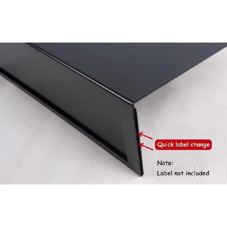 

Металлические подвижные держатели для этикеток библиотечных полок, бирки для книжных полок, разделители для книг, маркеры для книжных полок для библиотеки, офиса, класса, книжных полок (5.9 x 3.9 x 5.9 x 2.7 x 1.1 чёрный