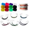 1 Set with Metal Wires Fashion Braces with Storage Box Orthodontic Ligature Ties  Oral Care