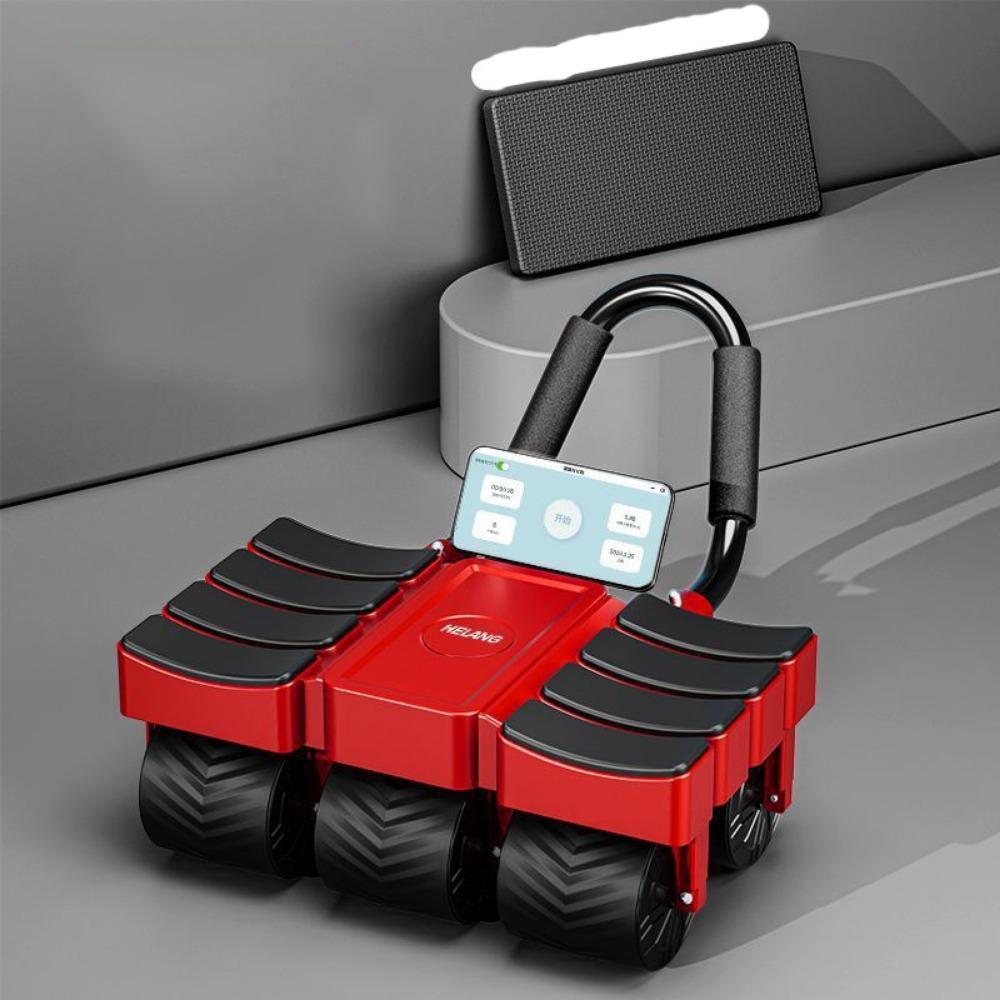 Automatic Rebound Abdominal Workout Roller 8 Elbow Support Core Strengthening Trainer  Beginners красный