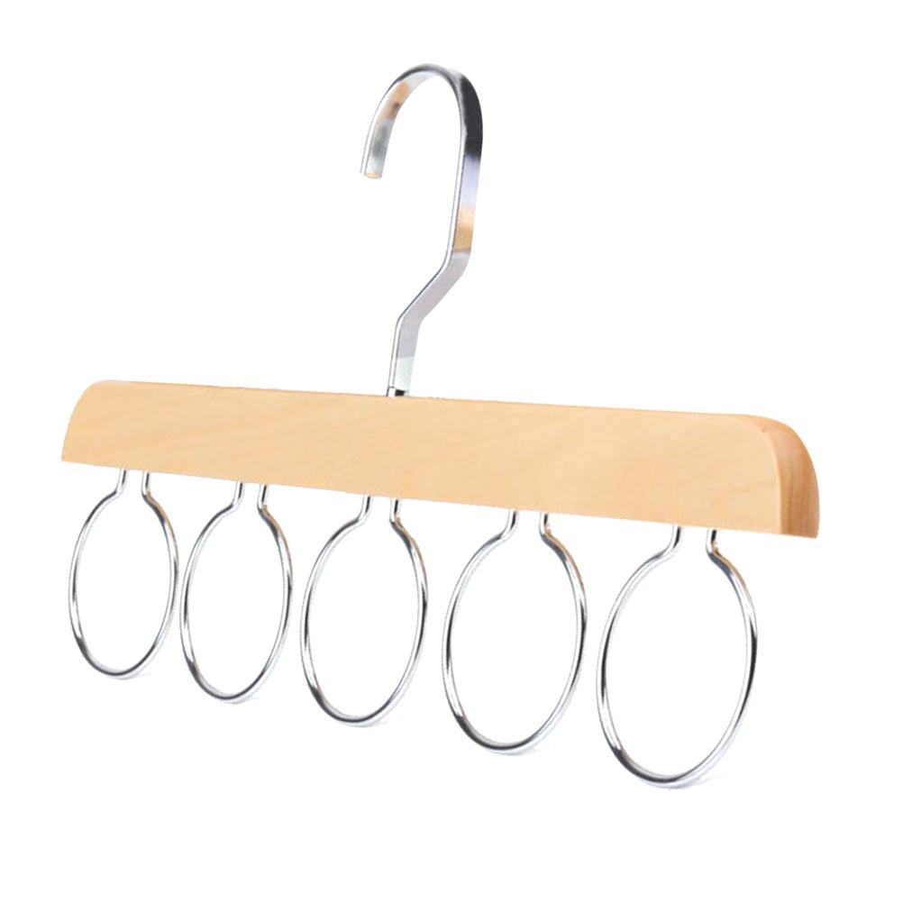 5 otvorů kroužek provaz šál víceúčelový displej šátek pásek kravata otvory držák úložný věšák na oblečení organizér do šatní skříně