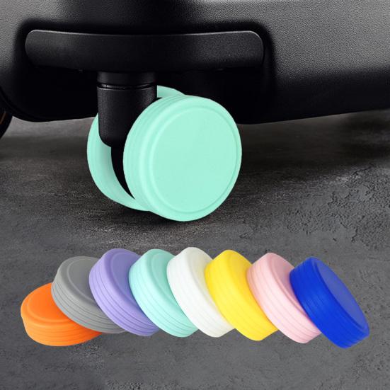 

8 шт. чехлы на колеса для багажа, бесшумные защитные колёса, силиконовые башмаки на колеса для ручной клади, офисные стулья