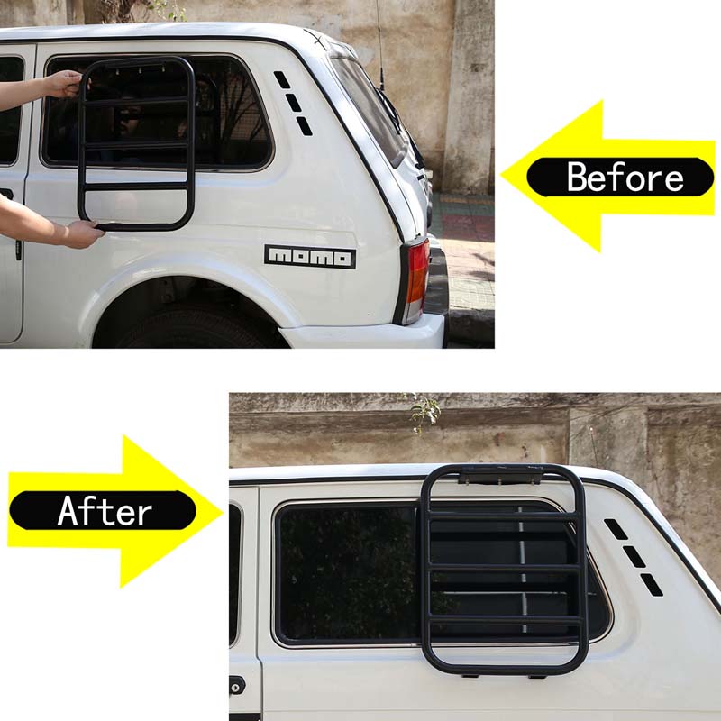 For LADA NIVA 4X4 2009-2019 Aluminum Alloy Car Modeling Car Side Ladder Exterior Modification Car Accessories