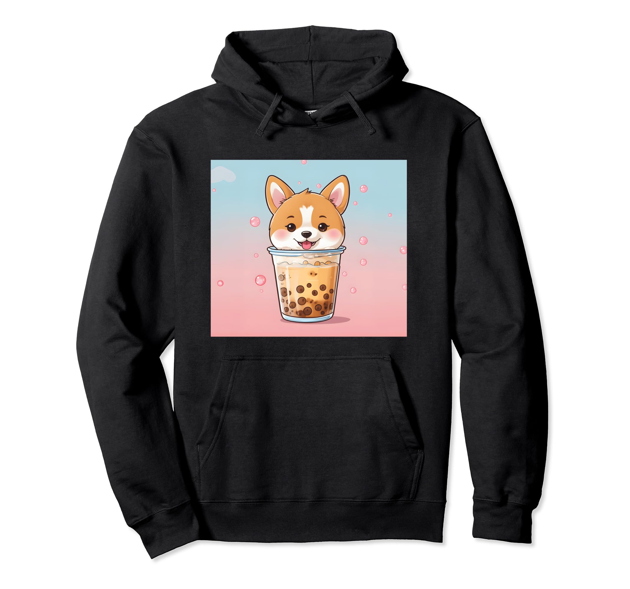 

shiba bubble things принт толстовка милая, собака, ину, боба, чай, милый, чёрный