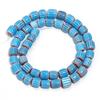 1 Strand 8mm Pumpkin Shape Lampwork Beads Cylinder Glazed Glass Beads For Diy Jewelry Making Necklace Bracelet  Accessories