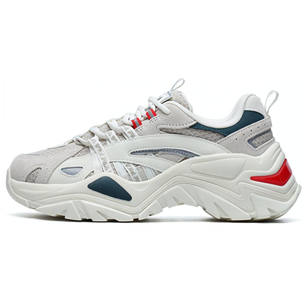 New FILA Low Top Chunky Sneakers Women's White Silver F12W124164FWS