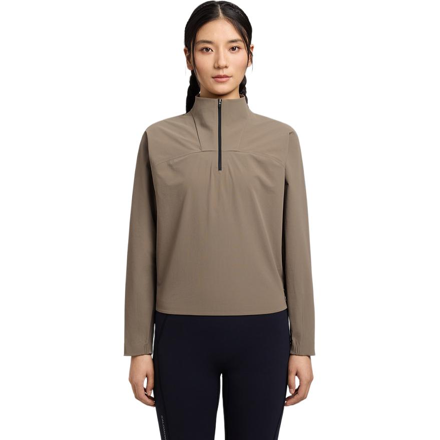 

Salomon Pl Woven Outdoor Windproof Breathable Sports Long Sleeve Running T-Shirt Women tops C30266 S